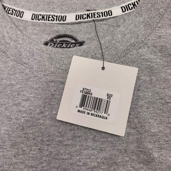 Dickies Men 100 Years Anniversary Short Sleeve T-Shirt Heather Gray X-Small - Picture 6 of 10